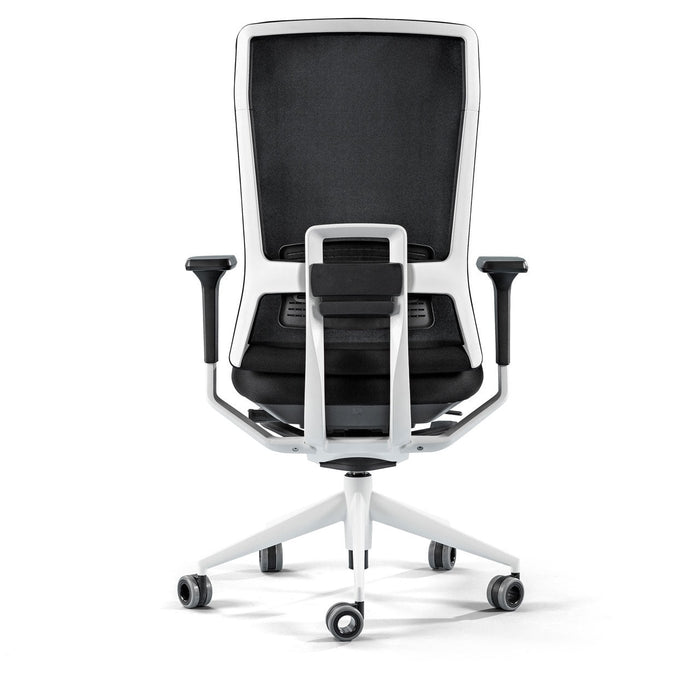 Siège de bureau TNK Flex cadre blanc – vue de dos détourée