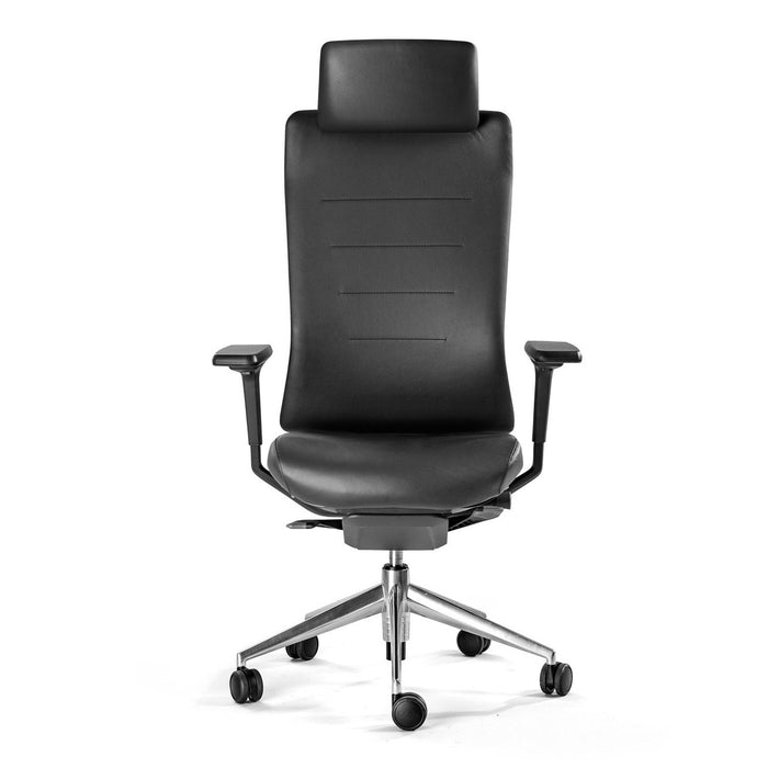 Siège de bureau TNK Flex noir – vue de face détourée
