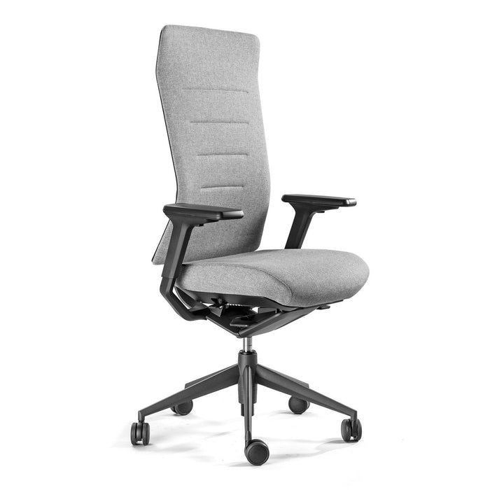 Siège de bureau TNK Flex gris – vue de trois quarts détourée
