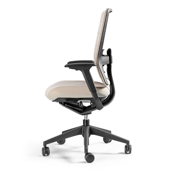 Siège de bureau TNK Flex beige – vue de profil détourée