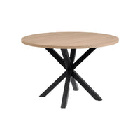 Table ronde mélamine et acier Jasper