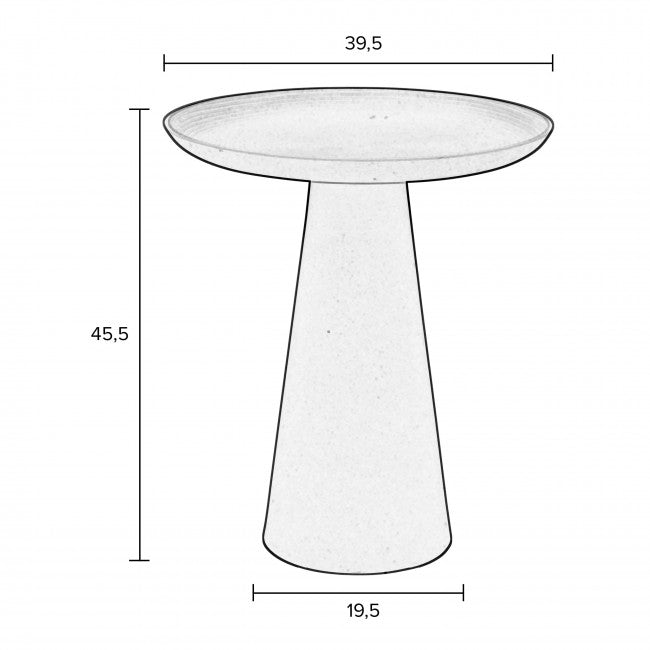 Table d'appoint aluminium