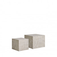 Lot de tables basses effet marbre
