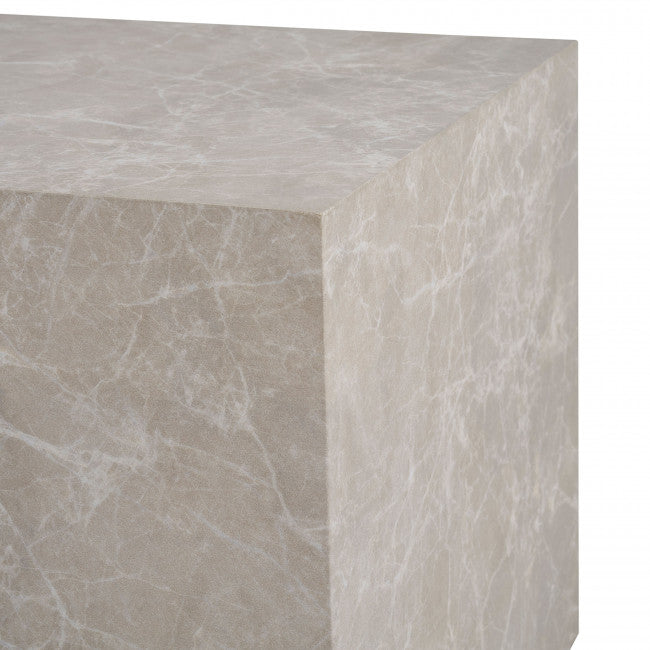 Lot de tables basses effet marbre