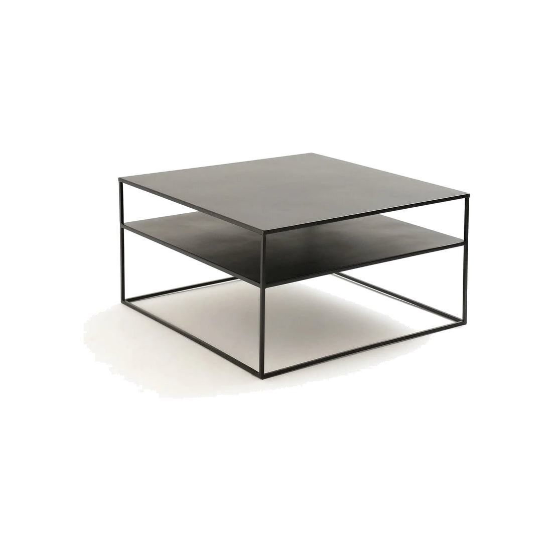Table basse carrée acier laqué Hiba
