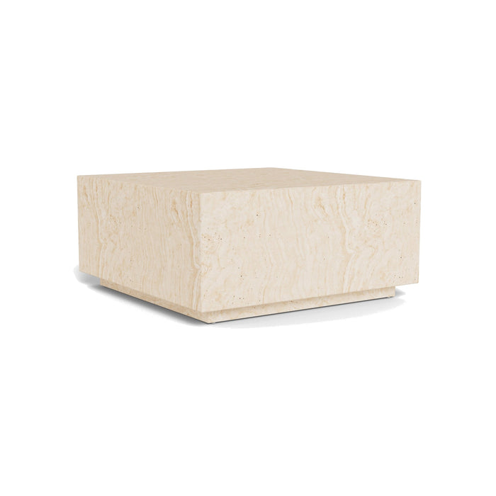 Table basse effet travertin Mina