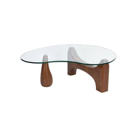 Table basse frêne et verre trempé Orwell - NV GALLERY