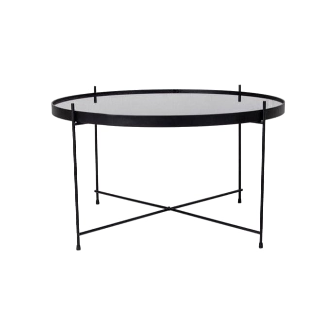 Table basse verre et métal Venezia