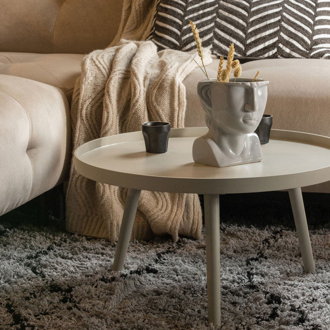 Table basse MDF crème Mesa L