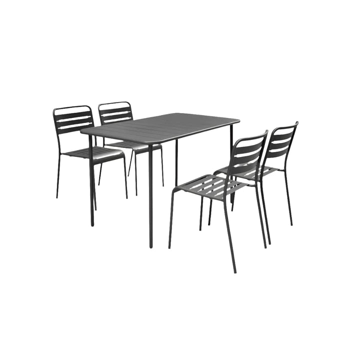Table de jardin avec 4 chaises Luxembourg