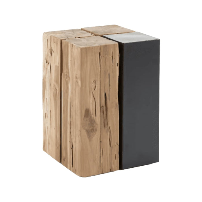 Table d'appoint teck massif Porto