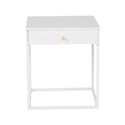 Table de chevet métal et bois Bakal