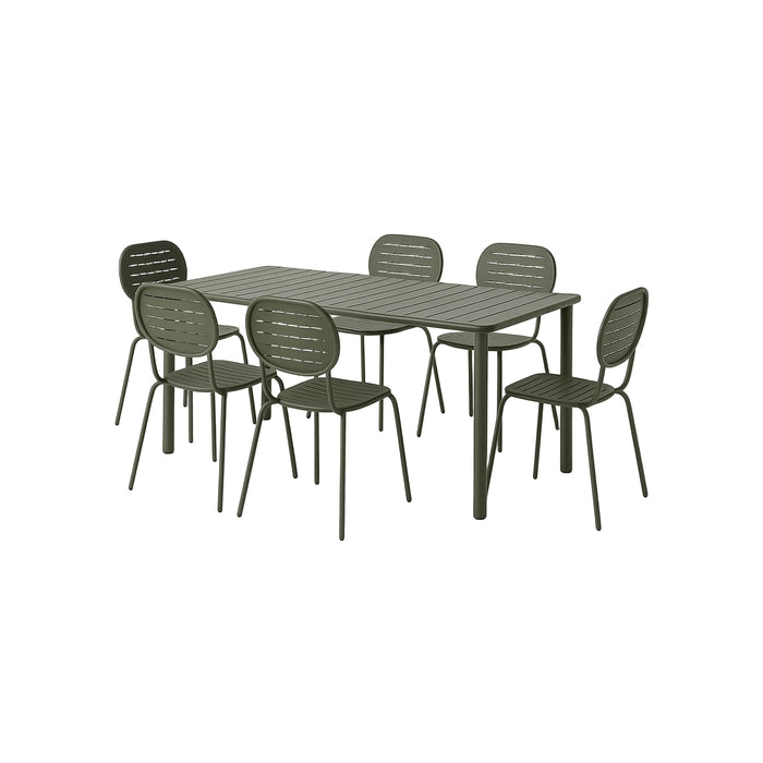 Table de jardin avec 6 chaises Denia