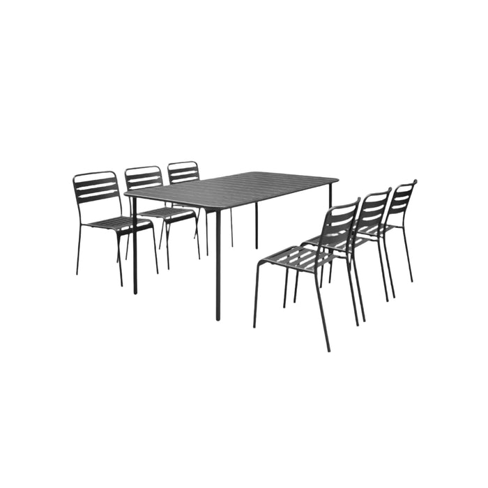 Table de jardin avec 6 chaises Luxembourg