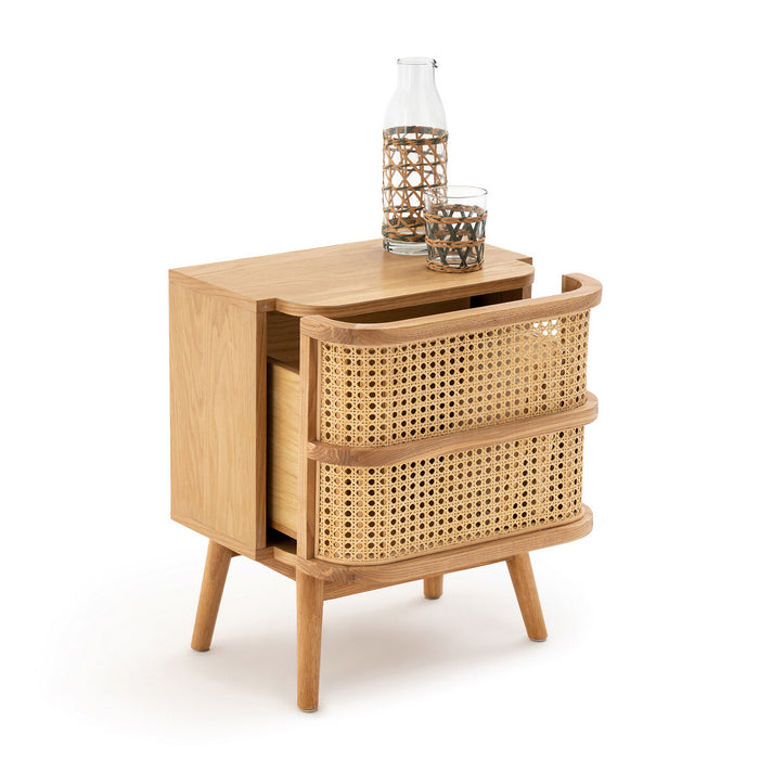 Table de chevet rotin tressé Laora