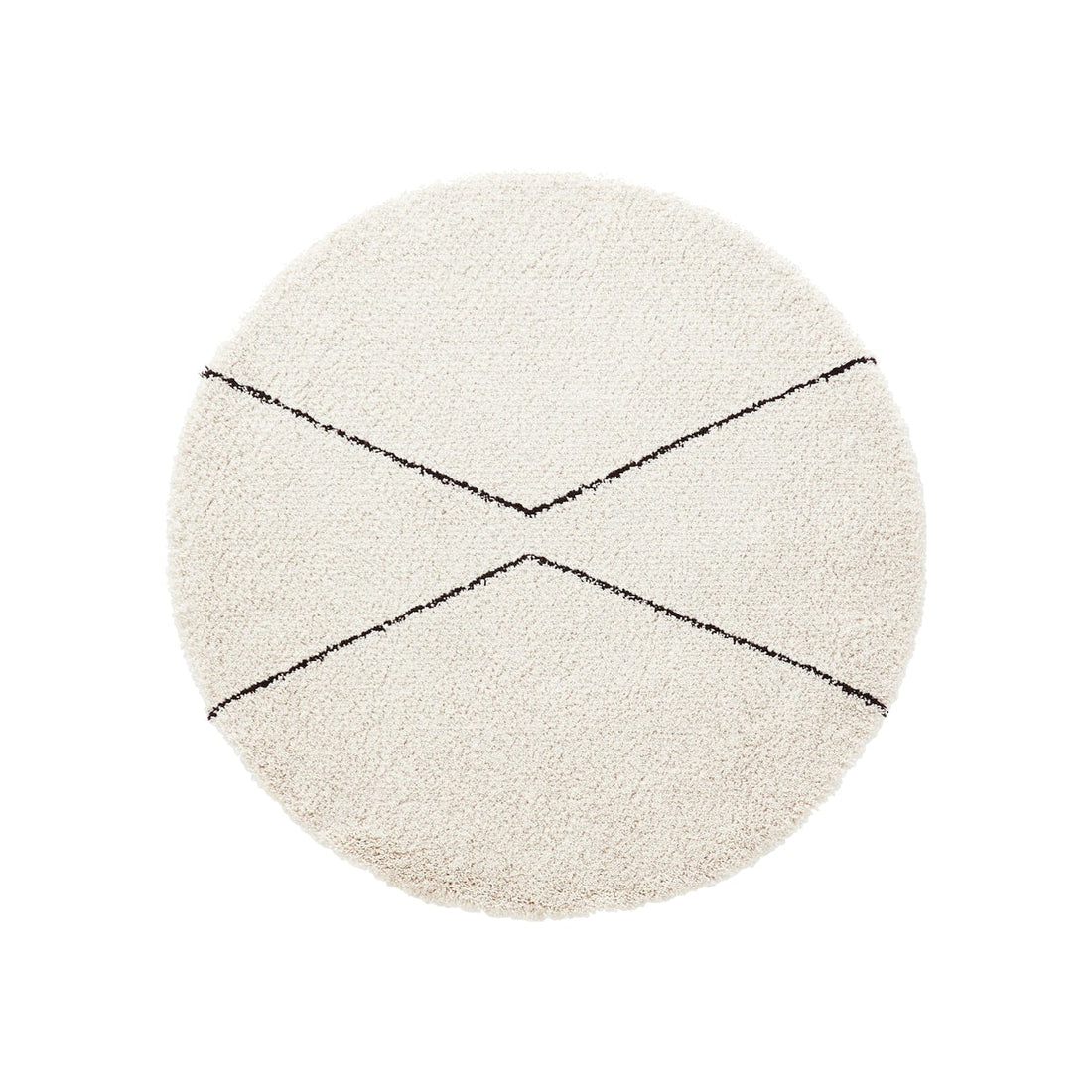 Tapis rond Berbère laine naturelle