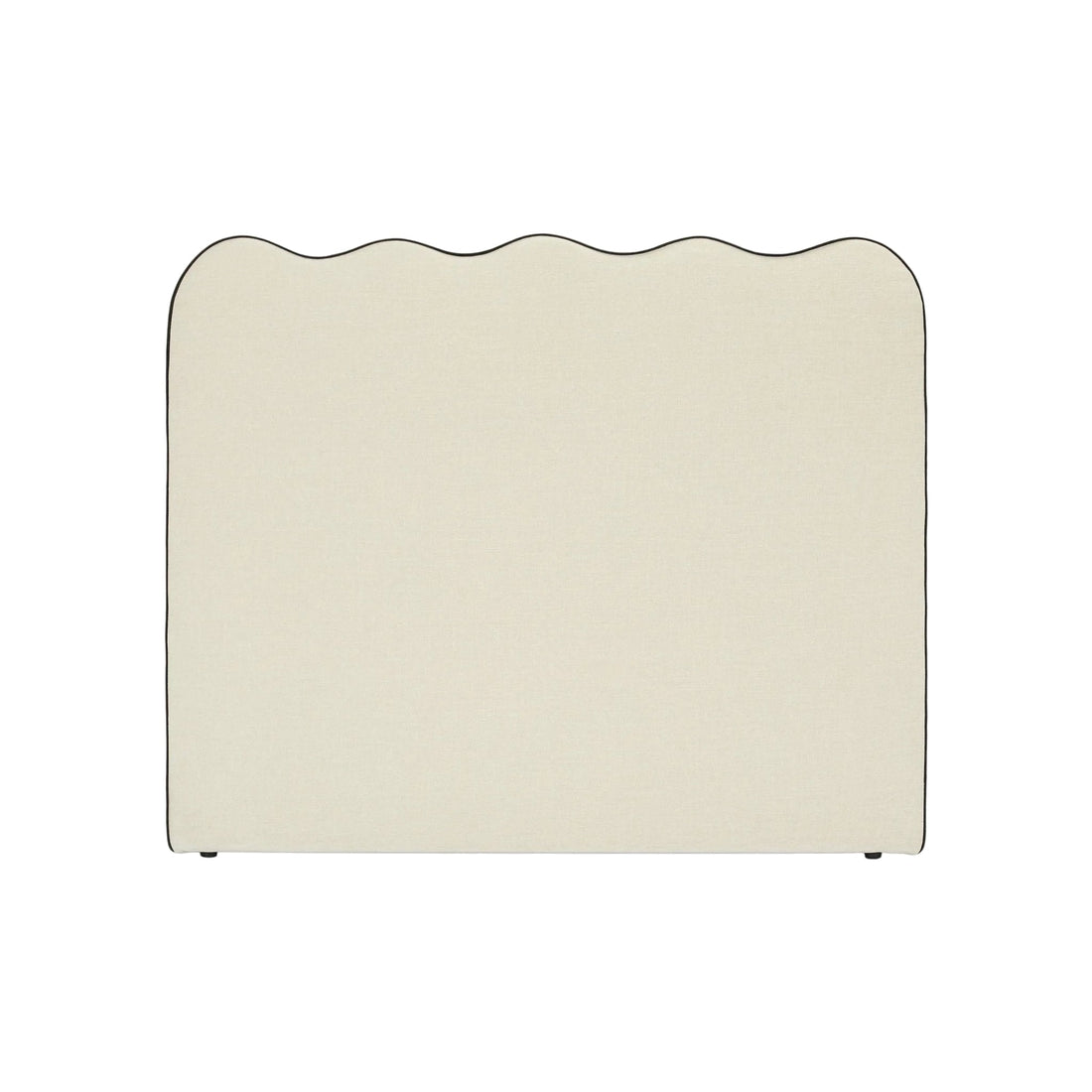 Tête de lit Atlante chenille beige – vue détourée