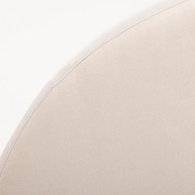 Tête de lit tissu chenille demi-lune Noussa