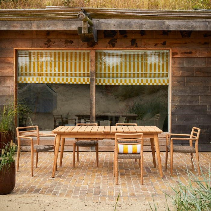 Table de jardin extensible teck massif Vadim