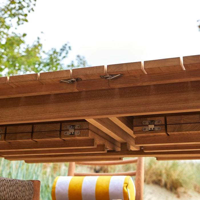 Table de jardin extensible teck massif Vadim