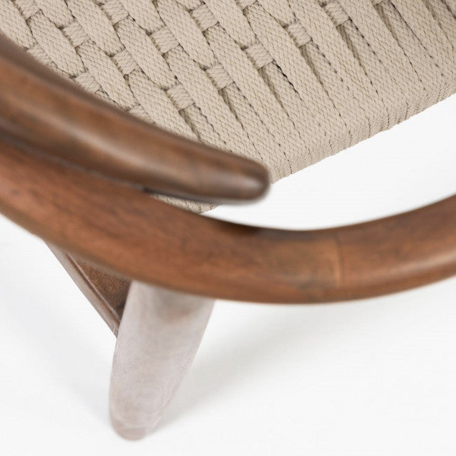 Chaise acacia et corde Sebastian