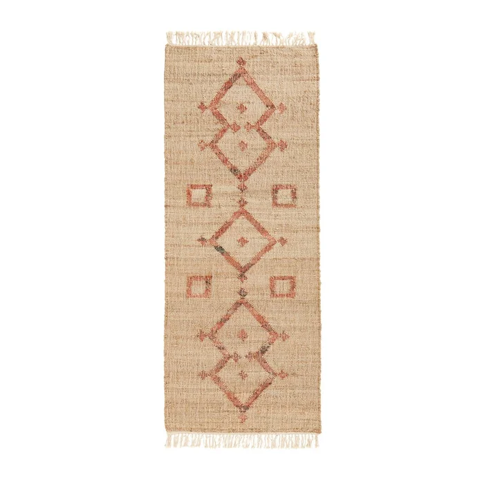 Tapis de couloir en jute