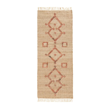 Tapis de couloir en jute