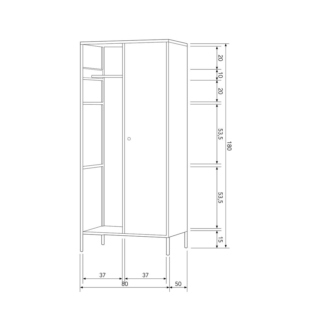 Portant / armoire en métal Coen