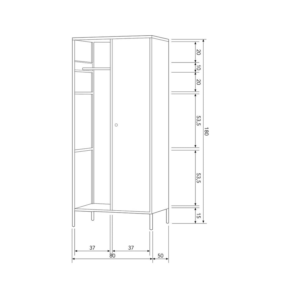 Portant / armoire en métal Coen