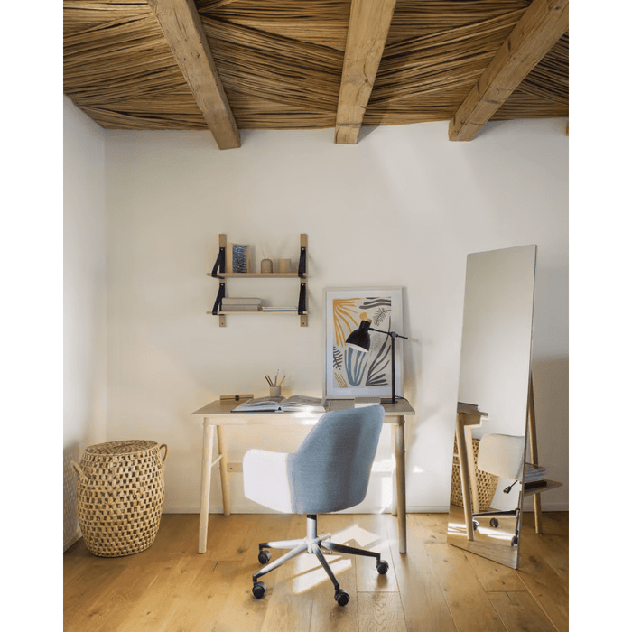 Miroir porte-manteaux bois bouleau