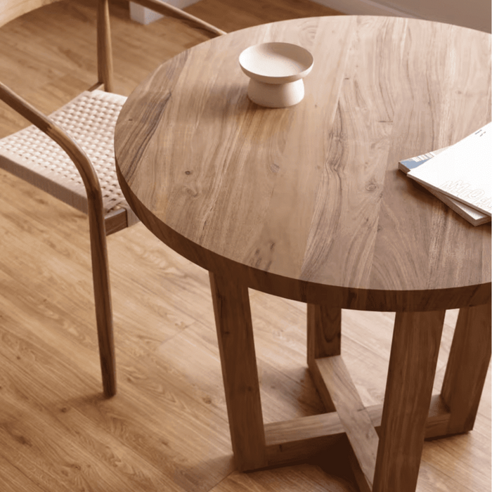 Table ronde acacia massif Reus