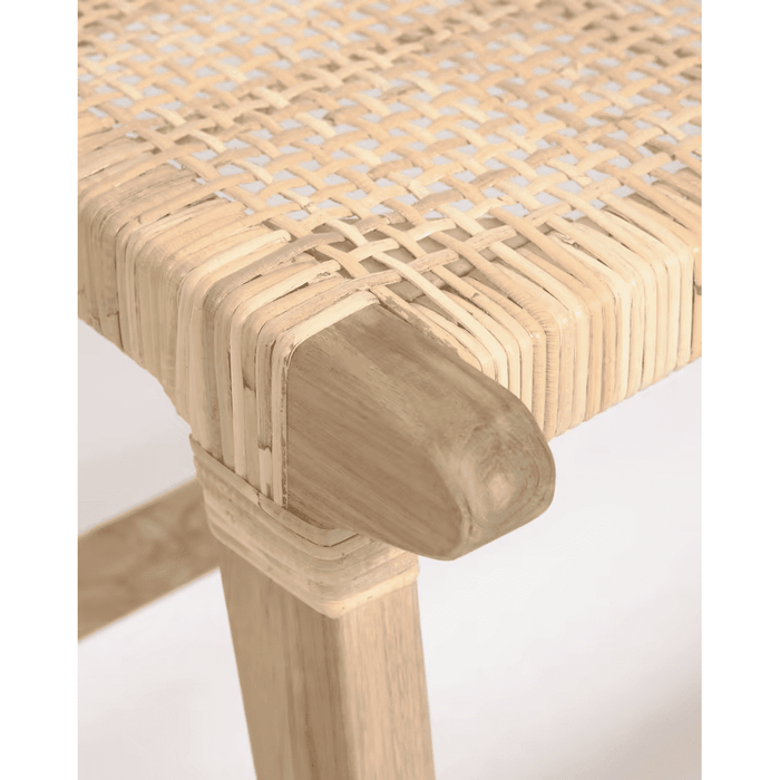 Banc teck et rotin Rubi