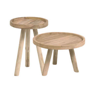 Lot de 2 tables d'appoint Biarritz