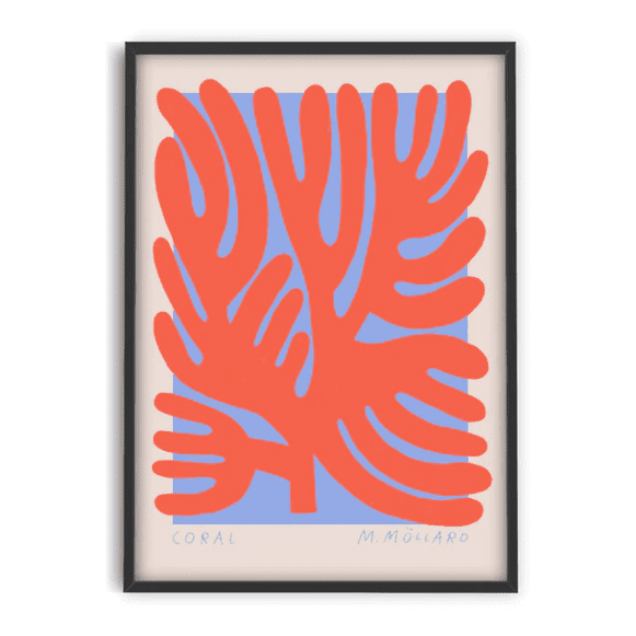 Affiche encadrée - Coral