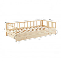 Cadre de lit pour enfant avec tiroir