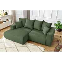 Enjoy Green Corner Sofa - Bobochic
