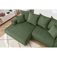 Enjoy Green Corner Sofa - Bobochic