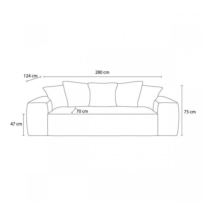 Voltaire 3-seater sofa