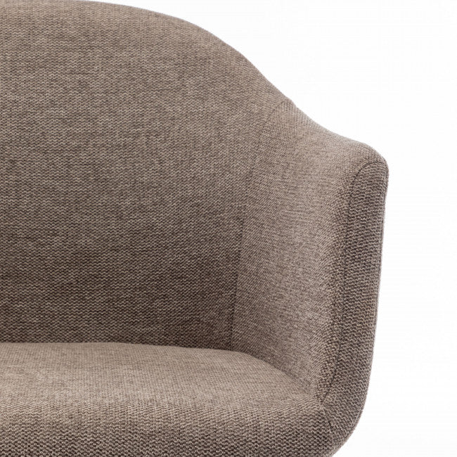 Chaise de bureau tissu et métal Kooij