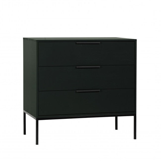 Commode 3 tiroirs pin massif Adam