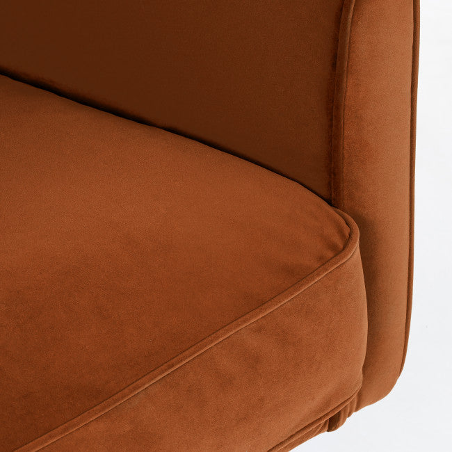 Fauteuil velours pieds métal Winsen