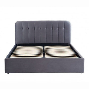 Lit coffre matelassé