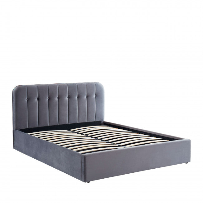 Lit coffre matelassé