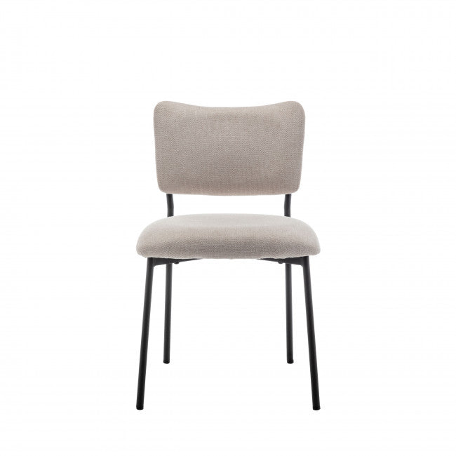 Chaise tissu et métal Vander