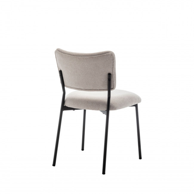 Chaise tissu et métal Vander