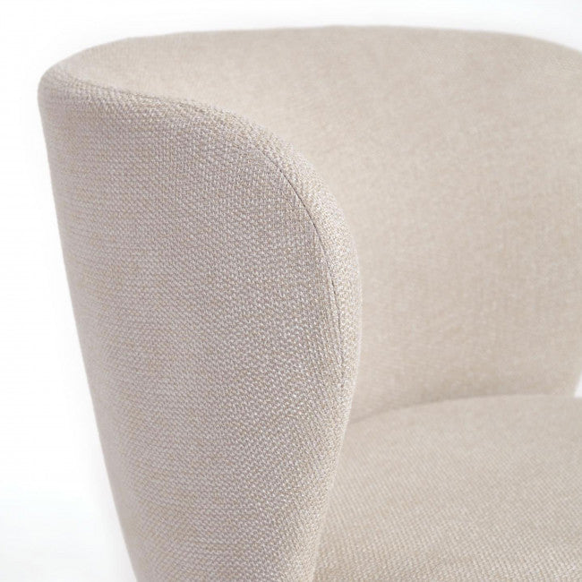 Chaise chenille et métal Avena