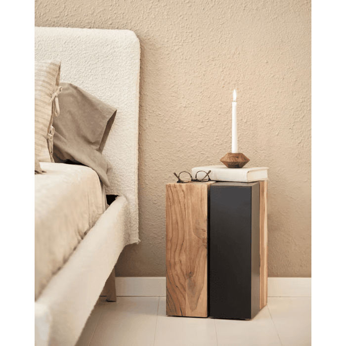 Table d'appoint teck massif Porto