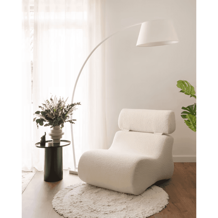 Fauteuil Club tissu bouclette