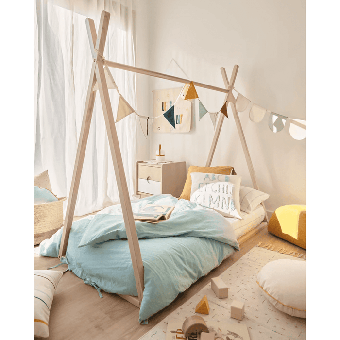 Lit tipi enfants hêtre massif