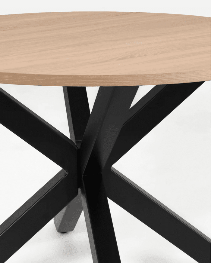 Table ronde mélamine et acier Jasper